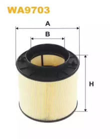 WIX FILTERS wa9703 -  Воздушный фильтр